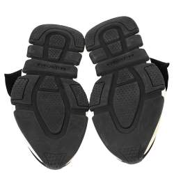 Pre Owned Balenciaga Black Knit Fabric Speed High Top  Sneakers 40