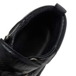 Pre Owned Balenciaga Black Leather Arena High Top Sneakers Size 44