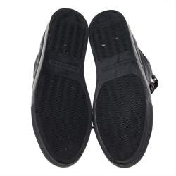 Pre Owned Balenciaga Black Leather Arena High Top Sneakers Size 44