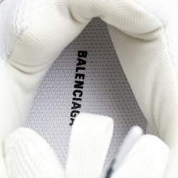 مملوكة مسبقًا حذاء رياضي بالنسياغا تريبل إس جلد وشبك متعدد الألوان عنق منخفض مقاس 44 