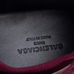 Pre Owned Balenciaga  Multicolor Mesh And Leather Race Runner Low Top Sneakers Size 45