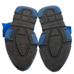 مملوكة مسبقًا Balenciaga Blue Knit Fabric Speed Sneakers Size 43
