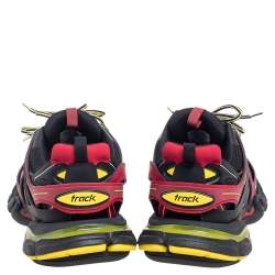 Pre Owned Balenciaga Multicolor Leather and Mesh Track 2 Trainer Sneakers Size 43
