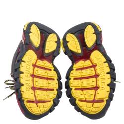 Pre Owned Balenciaga Multicolor Leather and Mesh Track 2 Trainer Sneakers Size 43