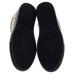 مملوكة مسبقًا حذاء رياضي بالنسياغا جلد مشقق كريمي مقاس 43