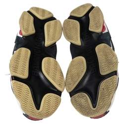 Pre Owned Balenciaga Multicolor Mesh And Leather Triple S Platform Sneakers Size 41