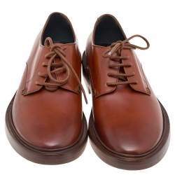 Balenciaga Brown Leather Lace Up Derby Size 40