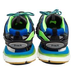 Pre Owned Balenciaga Multicolor Leather and Mesh Tess S Gomma Track Sneakers size 41