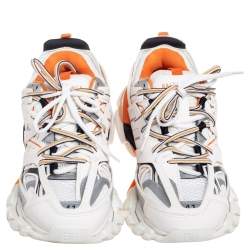 مملوكة مسبقًا حذاء رياضي بالنسياغا تريبل أس جلد وشبك متعدد الألوان مقاس 41