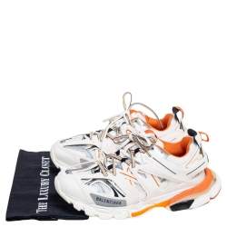 مملوكة مسبقًا حذاء رياضي بالنسياغا تريبل أس جلد وشبك متعدد الألوان مقاس 41