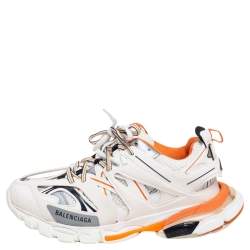 مملوكة مسبقًا حذاء رياضي بالنسياغا تريبل أس جلد وشبك متعدد الألوان مقاس 41