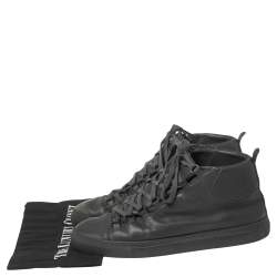 مملوكة مسبقًا حذاء رياضي بالنسياغا ارينا جلد رصاصي مرتفع من أعلى مقاس 43