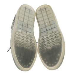 مملوكة مسبقًا حذاء رياضي بالنسياغا باتشوورك بي في سي وجلد أسود لامع عنق منخفض مقاس 44