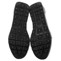 Pre Owned حذاء رياضي بالنسياغا ريس رونر قماش وجلد رصاصي مقاس 44