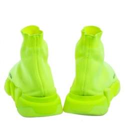 مملوكة مسبقًا حذاء رياضي بالنسياغا سبيد قماش تريكو أخ ضر عنق مرتفع مقاس 44