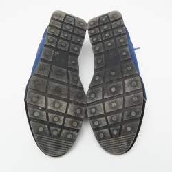 مملوكة مسبقًا حذاء رياضي بالنسياغا ريس رانر قماش تريكو وجلد متعدد الألوان عنق منخفض مقاس 42 