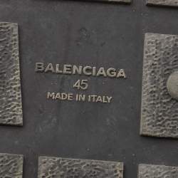 مملوكة مسبقًا Balenciaga Black Mesh/Suede And Leather Race Runner Low Top Sneakers Size 45