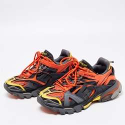 Pre Owned Balenciaga Multicolor Leather and Mesh Tess S Gomma Track Sneakers size 40