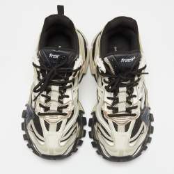 Pre Owned Balenciaga Multicolor Mesh And Leather Track 2 Sneakers Size 40