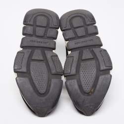 Pre Owned حذاء رياضي بالنسياغا سبيد ترينر قماش تريكو أسود عنق طويل 40