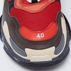 مملوكة مسبقًا Balenciaga Multicolor Leather And Mesh Triple S Clear Sneakers Size 40
