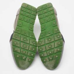 مملوكة مسبقًا Balenciaga Multicolor Leather And Mesh Race Runner Low Top Sneakers Size 44