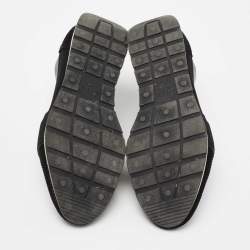 مملوكة مسبقًا حذاء رياضي بالنسياغا رانر شبك وجلد أسود مقاس 40