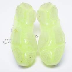 Pre Owned Balenciaga White Mesh And Leather Triple S Sneakers Size 45