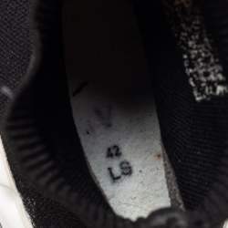 Pre Owned Balenciaga Black Knit Fabric Speed Trainer High-Top Sneakers Size 42