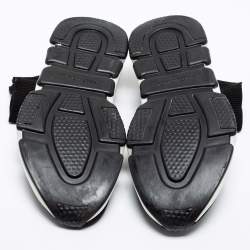 Pre Owned Balenciaga Black Knit Fabric Speed Trainer High-Top Sneakers Size 42