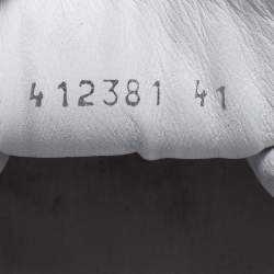 Pre Owned حذاء رياضي بالنسياغا أرينا جلد أبيض مجعد عنق طويل مقاس 41