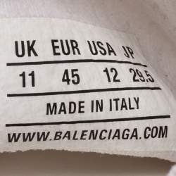 Balenciaga White Knit Fabric Speed Sneakers Size 45
