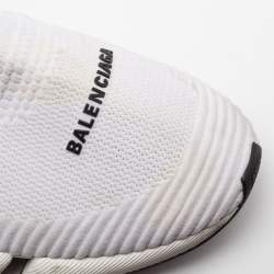 Balenciaga White Knit Fabric Speed Sneakers Size 45