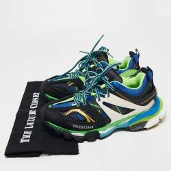 Pre Owned حذاء رياضي بالنسياغا تيس أس جوما ترالك شبك وجلد متعدد الألوان بعنق منخفض مقاس 39