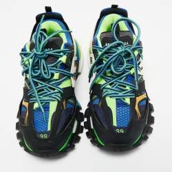 Pre Owned حذاء رياضي بالنسياغ ا تيس أس جوما ترالك شبك وجلد متعدد الألوان بعنق منخفض مقاس 39