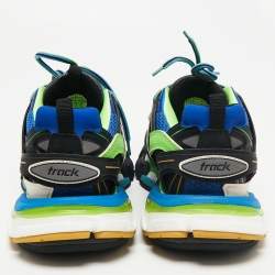 Pre Owned حذاء رياضي بالنسياغا تيس أس جوما ترالك شبك وجلد متعدد الألوان بعنق منخفض مقاس 39
