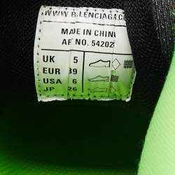 Pre Owned حذاء رياضي بالنسياغا تيس أس جوما ترالك شبك وجلد متعدد الألوان بعنق منخفض مقاس 39