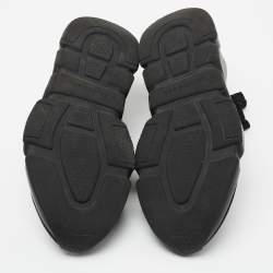 Pre Owned Balenciaga Black Knit Fabric Speed Trainer Sneakers Size 42