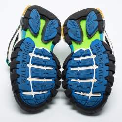 Pre Owned Balenciaga Multicolor Leather and Mesh Track Sneakers Size 40