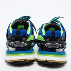 Pre Owned Balenciaga Multicolor Leather and Mesh Track Sneakers Size 40