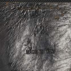 Pre Owned Balenciaga Black Leather Ankle Length Boots Size 42