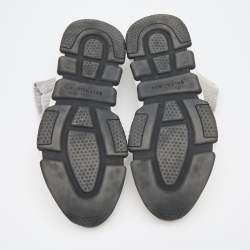 Pre Owned Balenciaga Grey Knit Fabric Speed 2.0 Slip On Sneakers Size 42