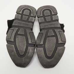 Pre Owned Balenciaga Black Knit Fabric Speed Trainer Sneakers Size 42