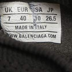 Pre Owned Balenciaga Black Knit Fabric Speed Sneaker Size 40 