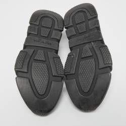 Pre Owned Balenciaga Black Knit Fabric Speed Sneaker Size 40 