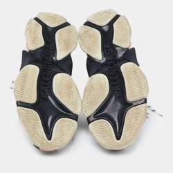 مملوكة مسبقًا Balenciaga Multicolor Leather and Fabric Triple S Sneakers Size 41