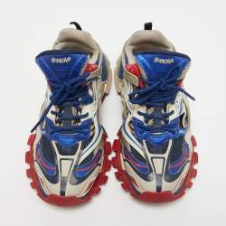 Pre Owned Balenciaga Multicolor Rubber and Leather Track Sneakers Size 44