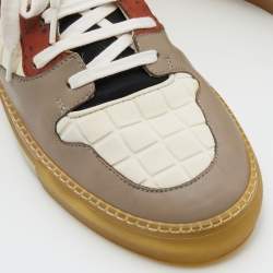 Pre Owned Balenciaga Multicolor Neoprene and Patent and Leather High Top Sneakers Size 42