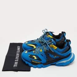 Pre Owned Balenciaga Multicolor Leather and Mesh Track Sneakers Size 41