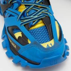 Pre Owned Balenciaga Multicolor Leather and Mesh Track Sneakers Size 41